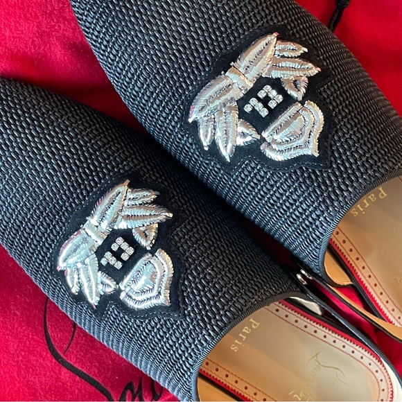 NWT💎Christian Louboutin💎Crestiflat Slingback Tresse - Picture 9 of 10